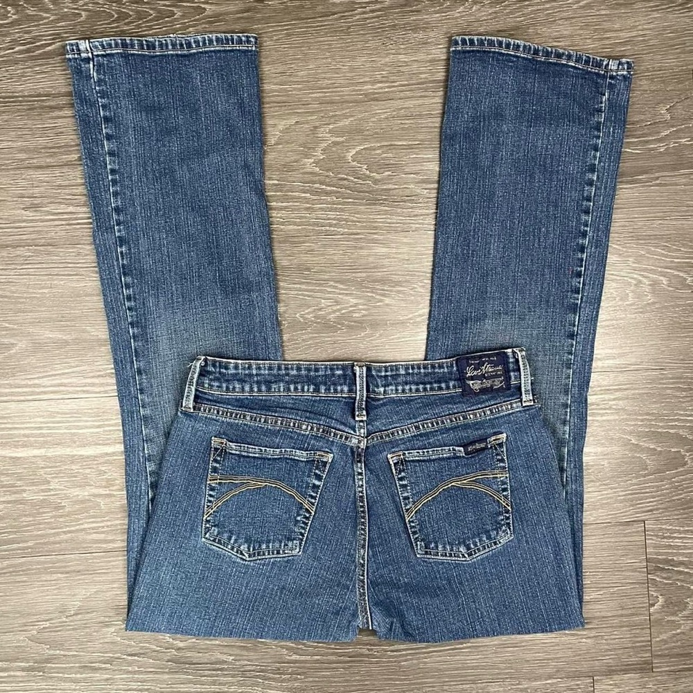 Levi Strauss Blue Low Rise Boot Cut Jeans